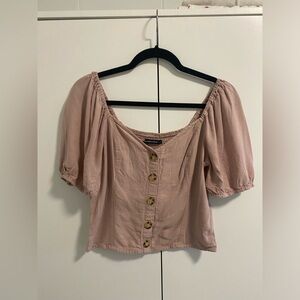 Abercrombie & Fitch Linen blend Top